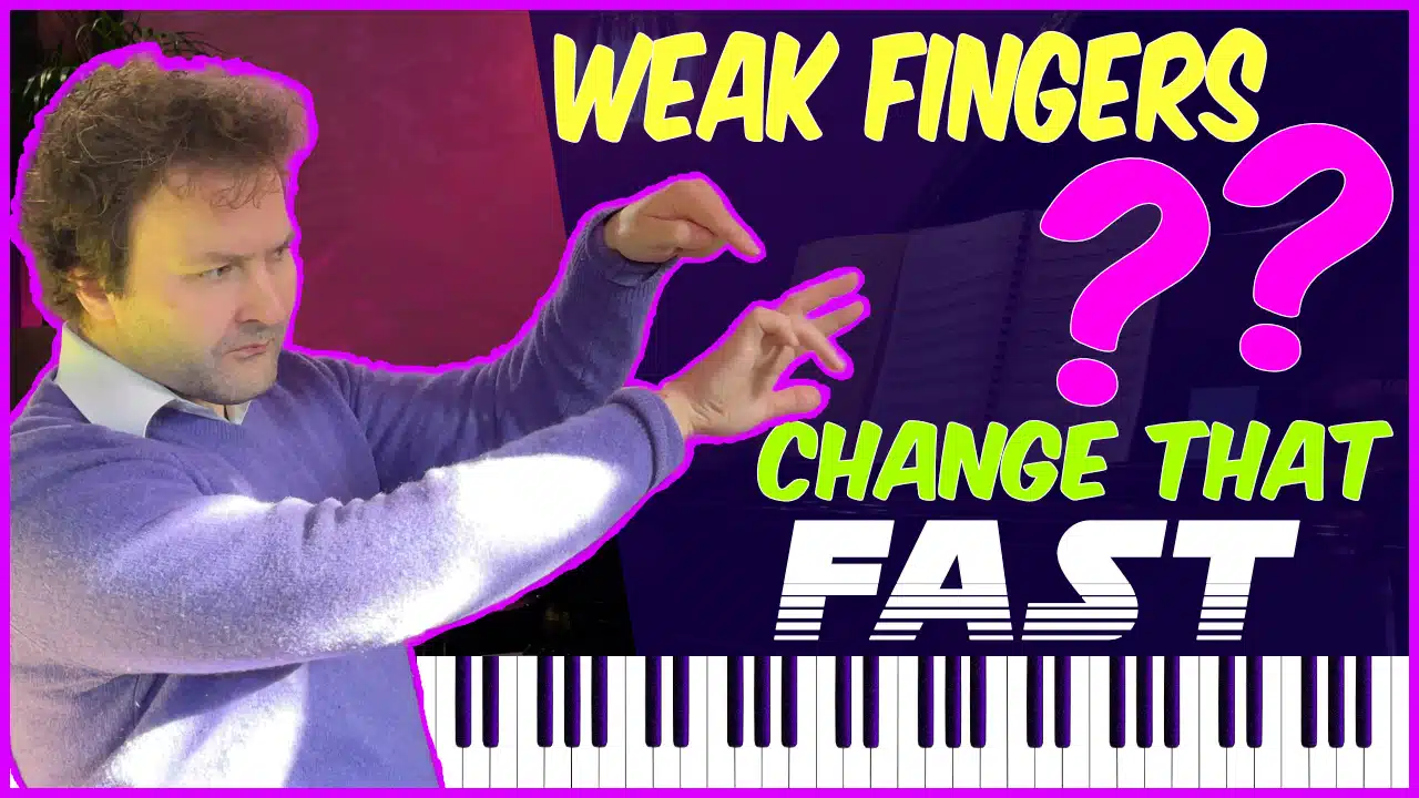 piano technique improve the weak fingers